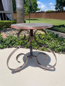 Wrought iron table heavy