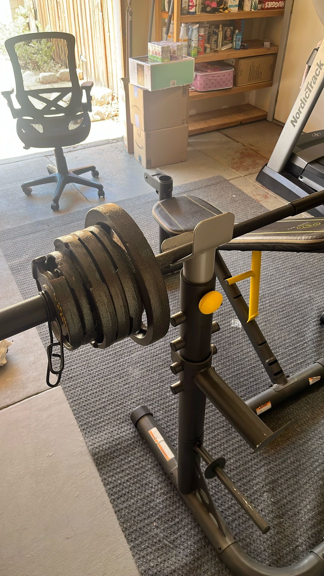 Weight Bench And Weights