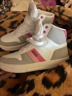 Levi's High-Top Sneakers White Pink Gray