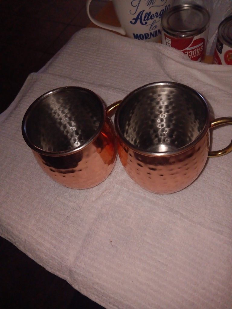 2 Cups ...new Condition $15.00 For Both