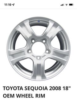 Toyota Sequoia OEM 18” Wheels