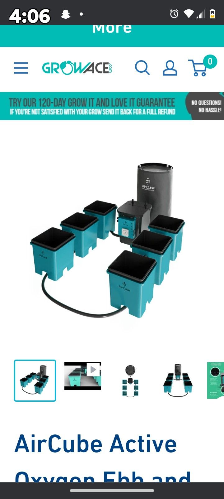 General Hydroponics - Undercurrent Hydroponics 6-sight 4 Gallon 90% Complete Starter Kit