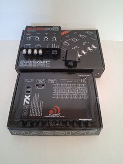 MASSIVE AUDIO 7 BAND EQUALIZER WITH 8V & DIGITAL BASS PROCESSOR WITH 9V LINEDRIVER OUTPUT 