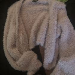 Fuzzy Crop Cardigan 