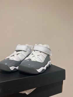 Jordan 6 Rings Toddler Sneakers White Grey