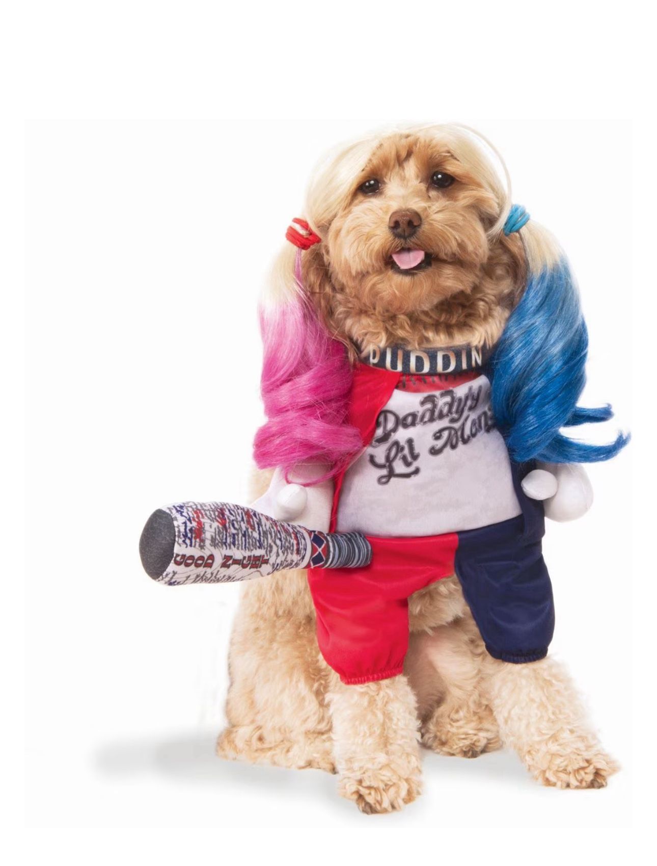 NWT DC HarleyQuinn Dog Halloween Dog Costume Size Small