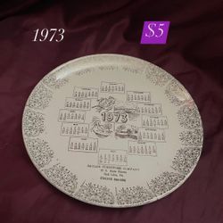 1973 Calendar Plate