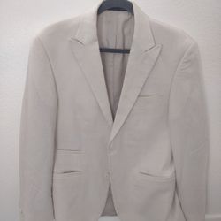 Men’s Classic Beige Suit Jacket