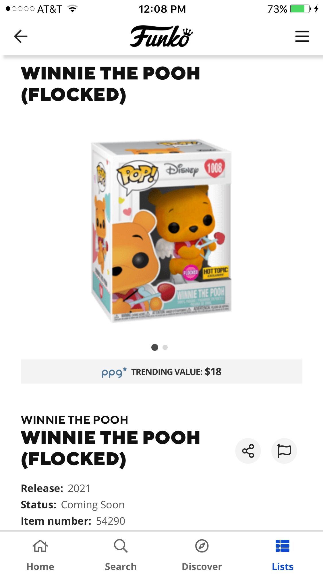 Funko Pop HT Exclusive Flocked Winnie The Pooh 