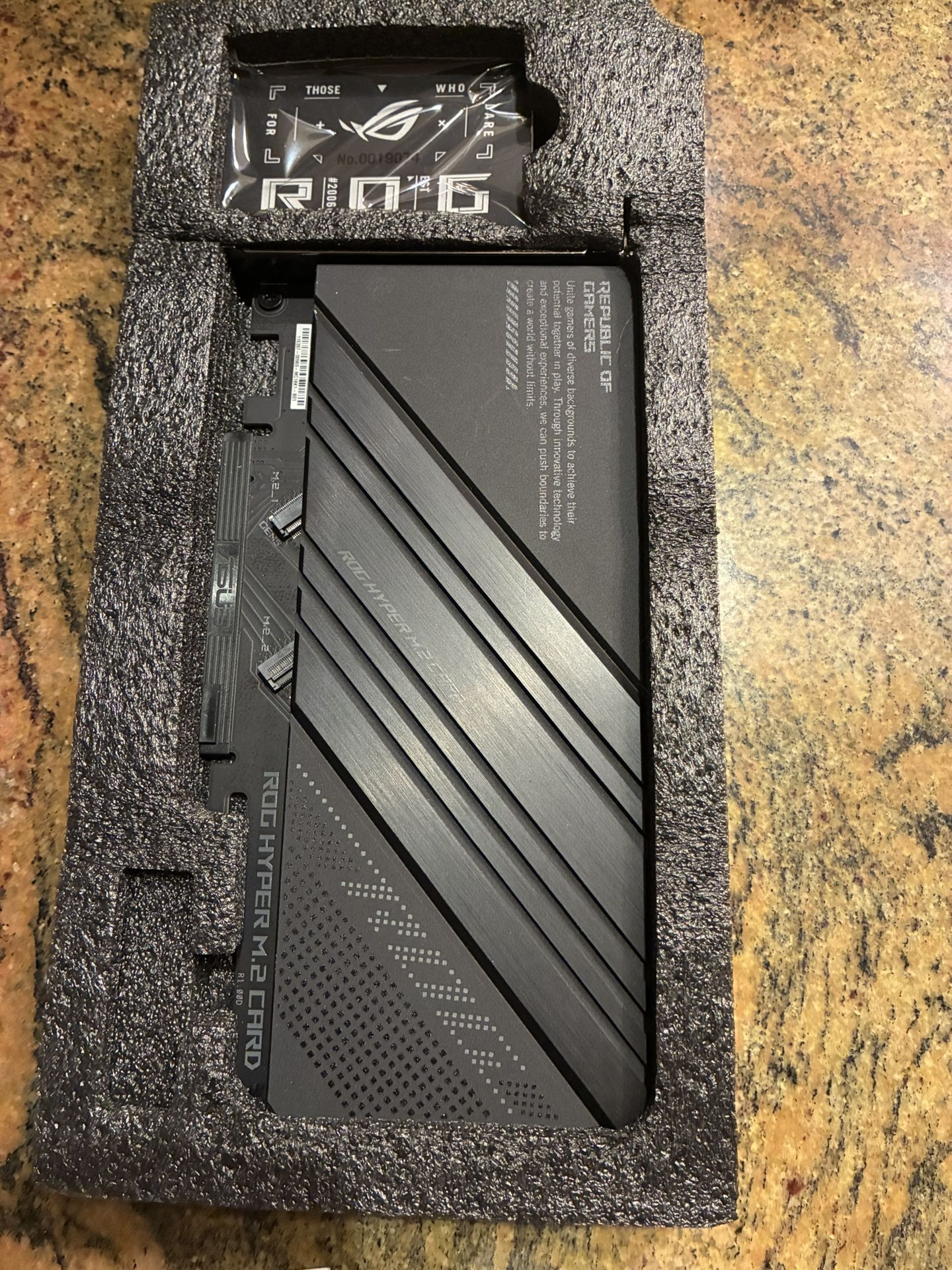 GREAT dEAL!  ROG Hyper M.2 Card! Brand New, Pc Part!