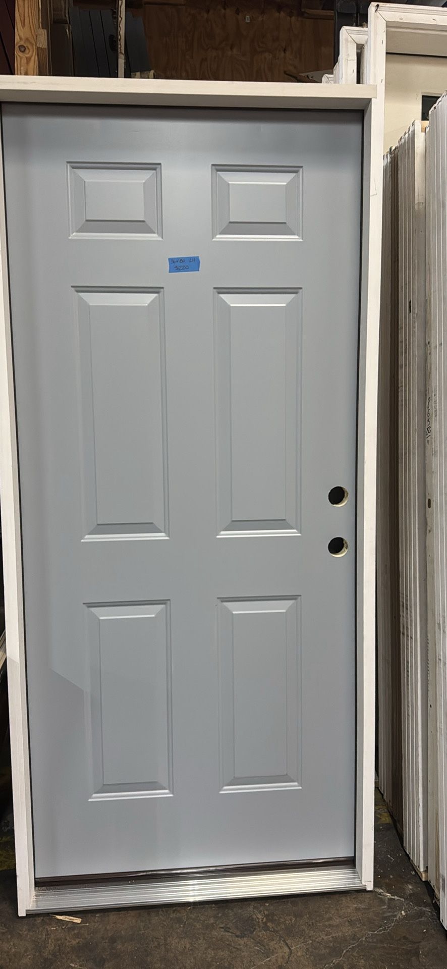 Exterior Door $200 36x80 With Frame 6 Panels Design