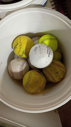 Used 12" and 13" Hard Softballs