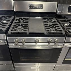 GE Stainless Steel 5 Burner Range Stove 