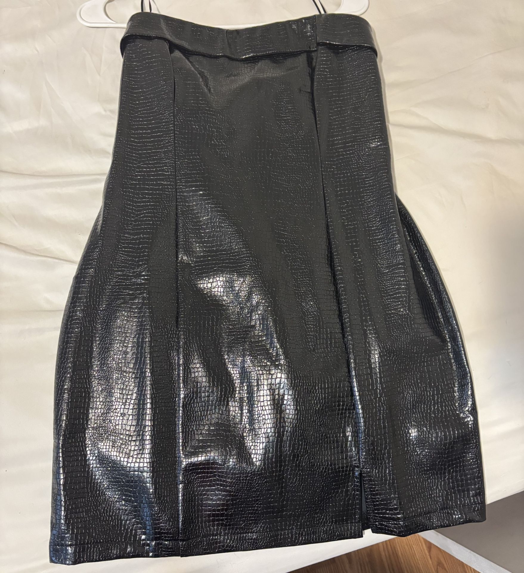 Fashion nova leather Mini Dress