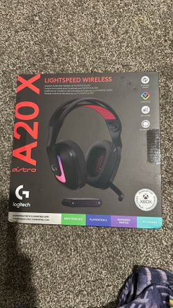 Logitech G Astro A20 X Lightspeed Wireless Gaming Headset for PS5, Xbox, Switch, PC, Black