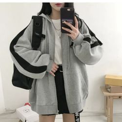 Hoodie - Lightweight Loose Fit Jacket, All-Season Layering Piece for Everyday & Formal Outfits, Chic Casual Outerwear (Sizes S-3XL) - Easy Care Machin