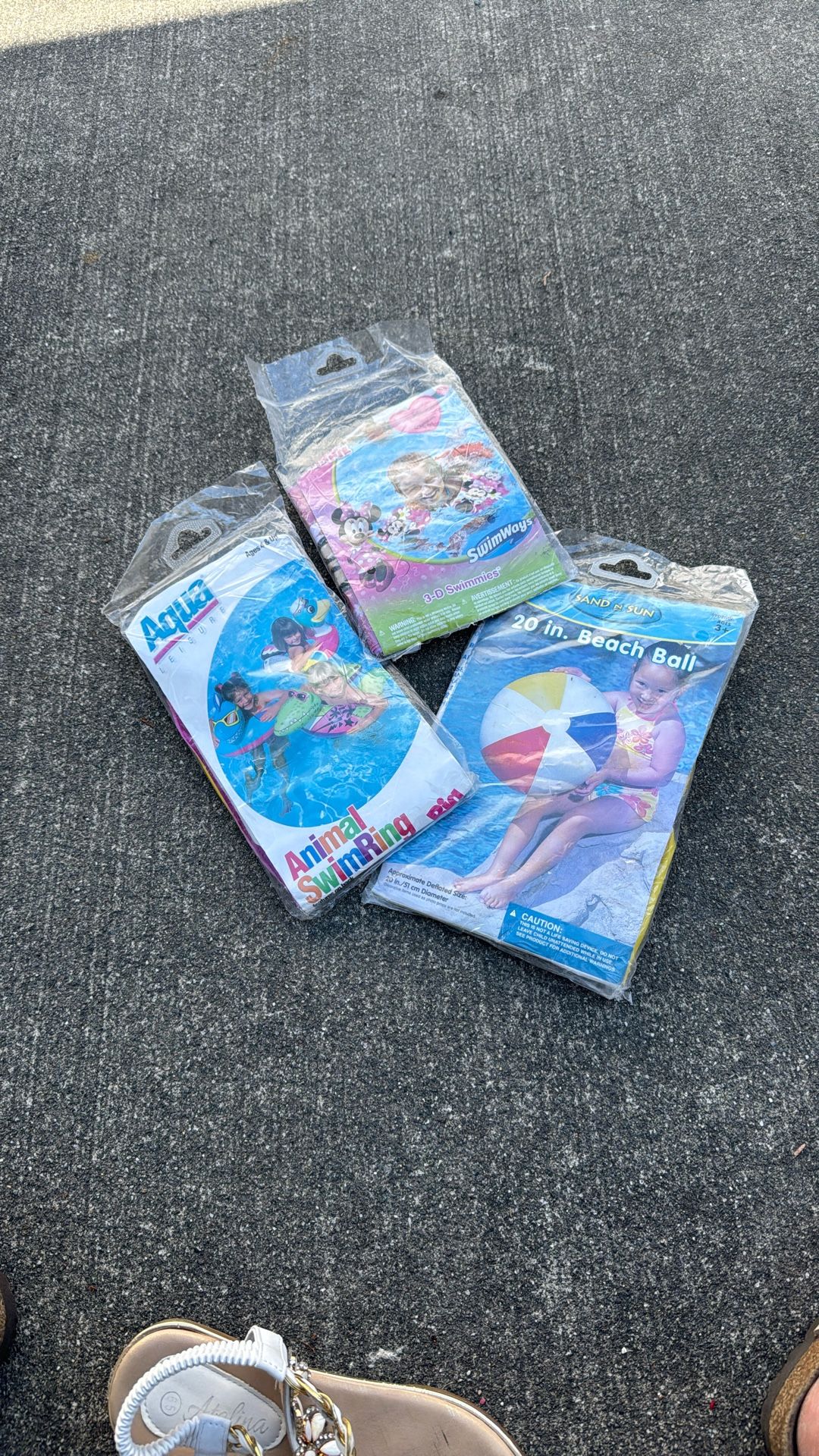 Water Lot Ball Swimming Arms Minnie Mouse And Animal Ring