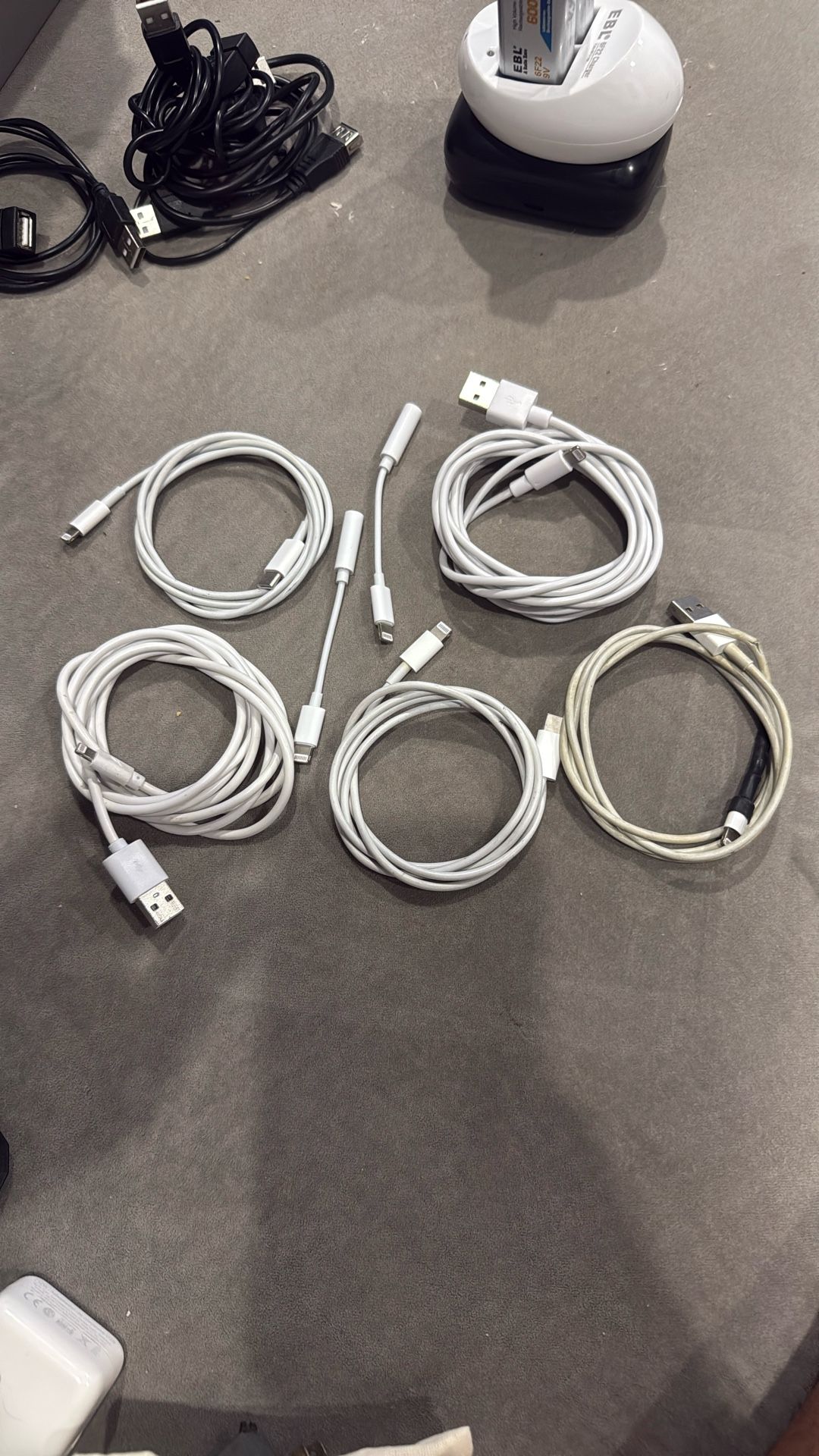 Seven (7) Lighting Cables For Apple Devices