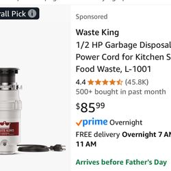 BRAND NEW Garbage Disposal 1/2 HP