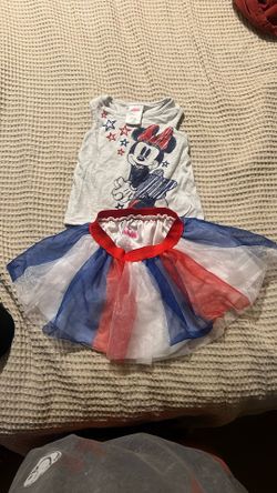 2T Minnie Mouse 4th Of July Set