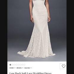 Galina Low Back Wedding Dress 