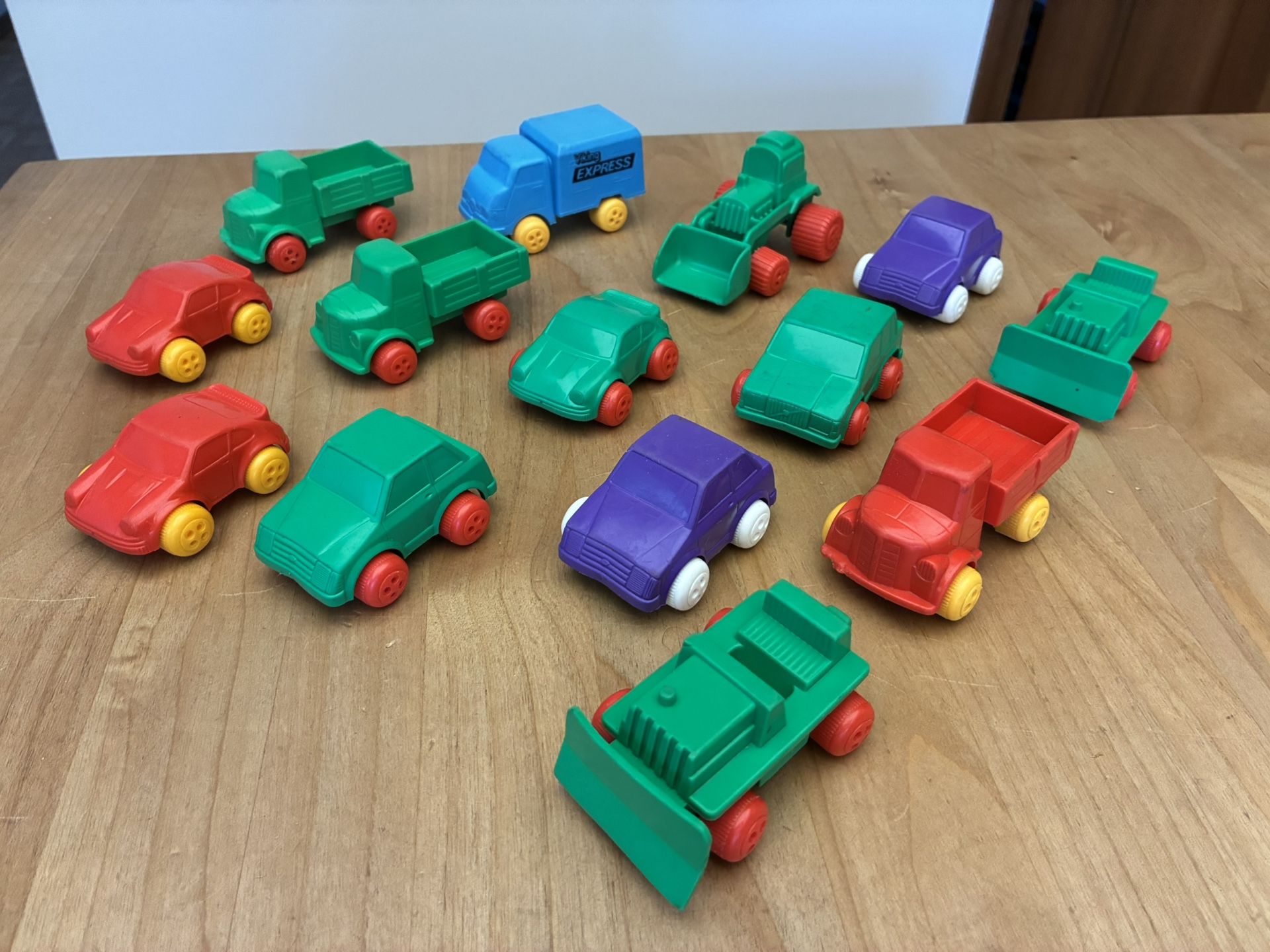 Lot of 14 Vintage Viking Sweden Toys Cars Trucks Vehicles
