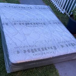 MATTRESS NEW QUEEN SIZE PLUSH AND BOX SPRING-2PCS-OFFER DELIVERY 