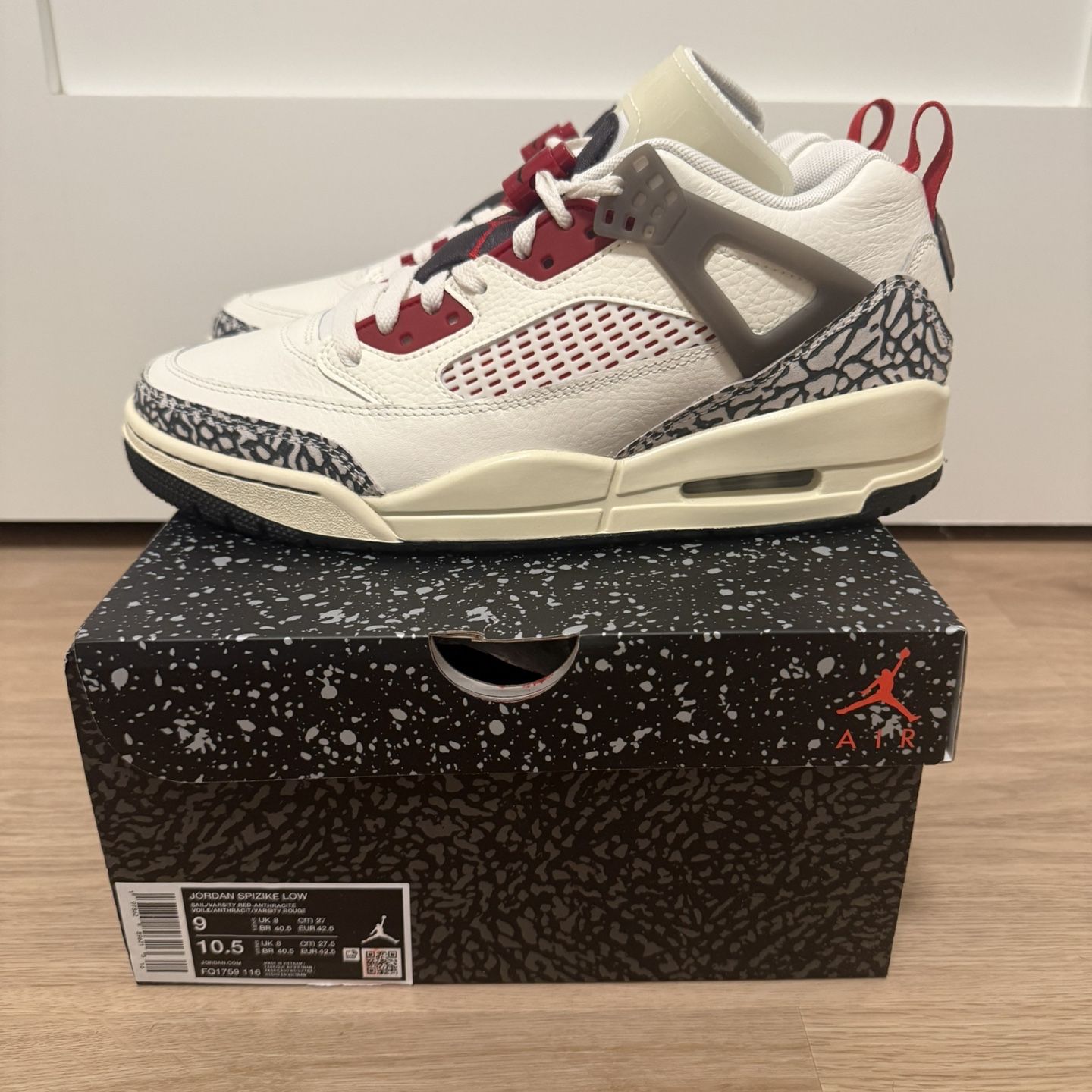 Jordan Spizike Low”Sail Anthracite Coconut Milk Varsity Red  display picture 2