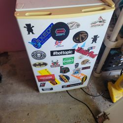 Mini fridge. 