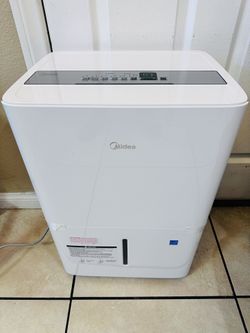 Midea 4,500 Sq. Ft. Energy Star Certified Dehumidifier With Pump Included 50 Pint - Ideal For Basements, Large & Medium Sized Rooms, And Bathrooms (Wh