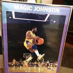 Magic Johnson 1988 Starline Poster 21x21 Framed Los Angeles Lakers Irv