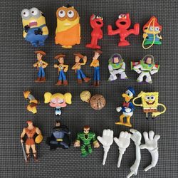 Assorted Disney Elmo Batman Harry Potter Snitch Minifigs Figurines