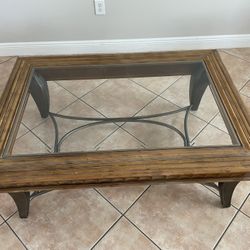 Table Glass And Wood
