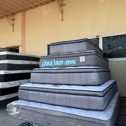 Luxury Pillowtop Mattress And Box Set New Cama 