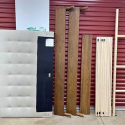 Baxton Studio Platform Queen Light Beige