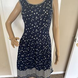 Mac Studio Women’s Navy Blue Dress Size Medium 