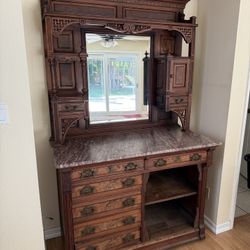 100 Year Old Antique Hutch