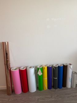 Large Lot of Nekoosa Sign Vinyl Rolls – Cricut, Decals & Crafts