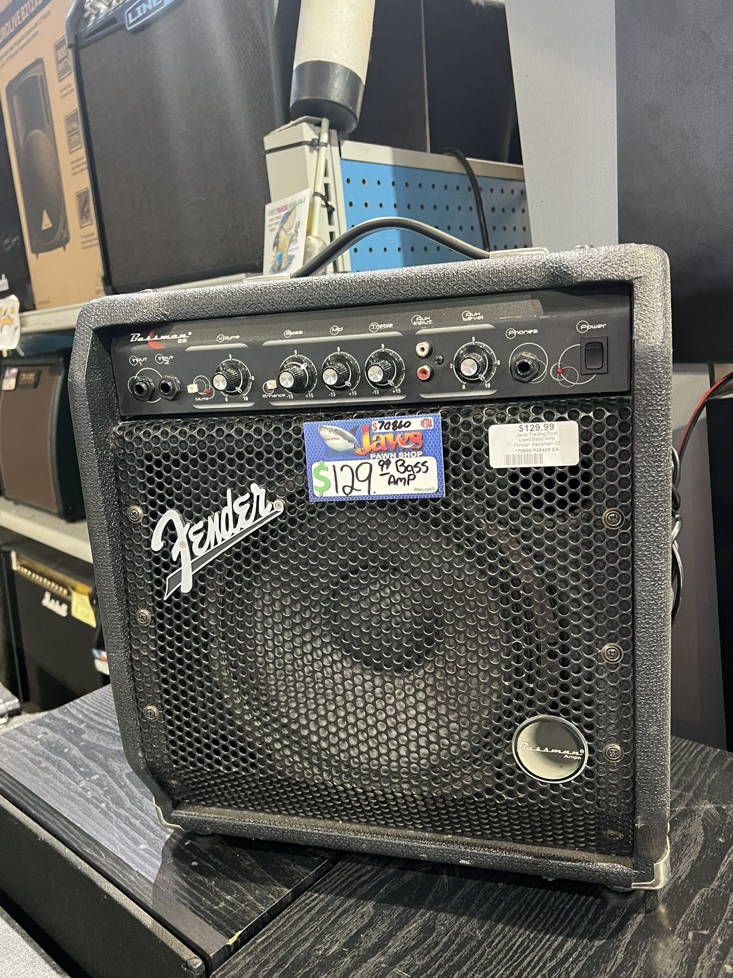 Fender Bassman25 bass amp pick up only many other amps / guitars for sale as well