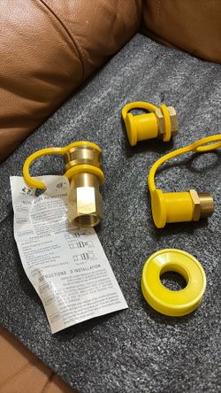 3/4" Dual Fuel Generator Natural Propane Hose Quick Connect Kit For Natural Gas