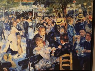 Renoir Framed Canvas Print 26x34in