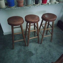  Three Stools For Sale