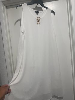 White extra large petite dress