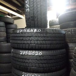 Used Tires 275/65/20 Set of GOODYEAR in excellent condition