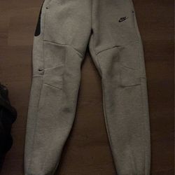 Gray Nike tech sweats
