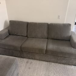 Sofa & Ottoman w/ Storage