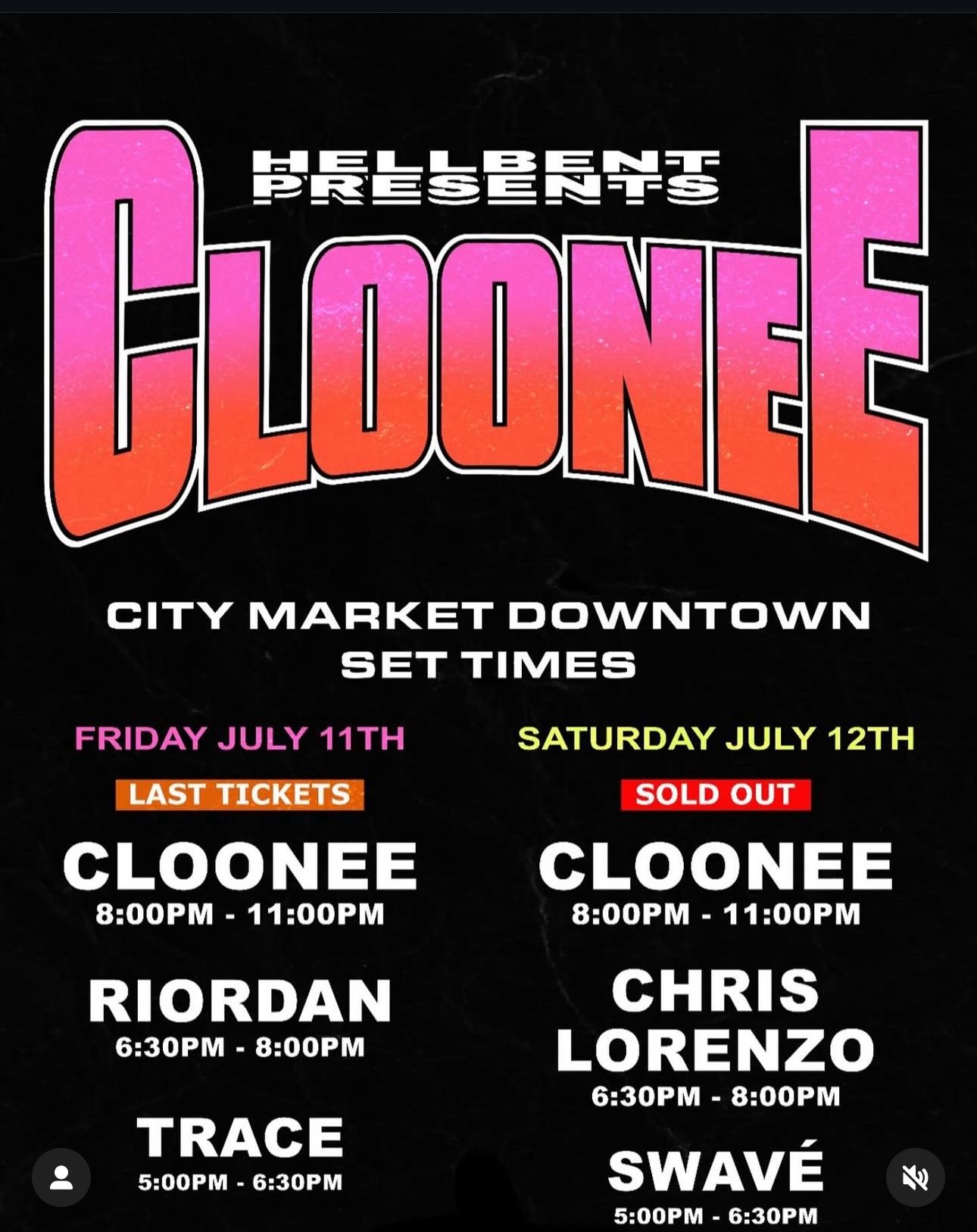 Cloonee Friday Ticket