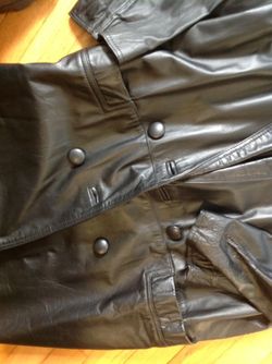 Leather coat