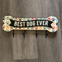 Wood Dog Leash holder for wall