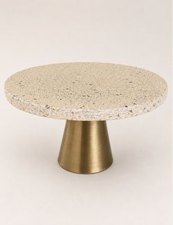 Decorative Round Stone top/Gold Stand-Plant-Cake-Misc.